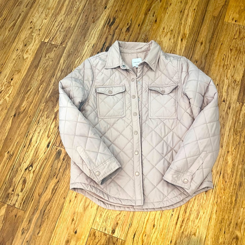 Love Tree quilted barn jacket.